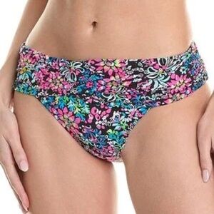 lilly pulitzer lagoon sarong hipster bikini bottom multi